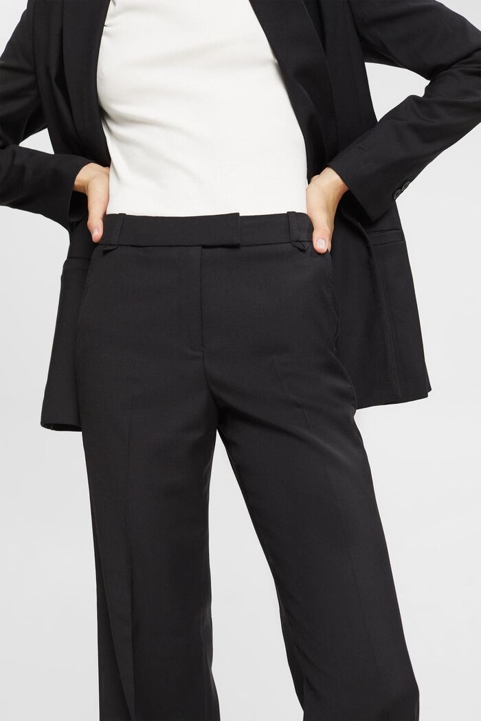 Mix & Match mid-rise trousers, BLACK, detail image number 2