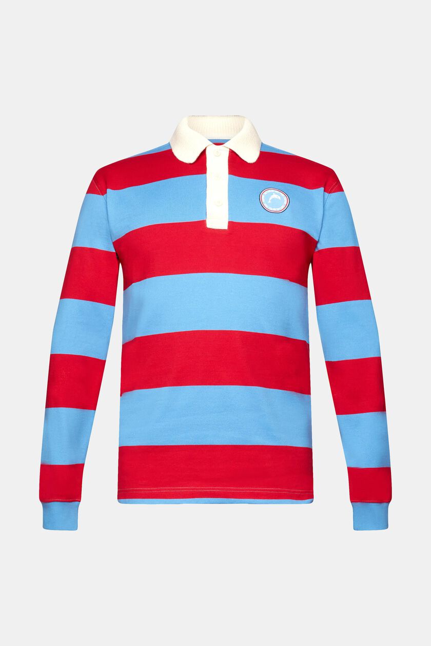 Striped rugby polo