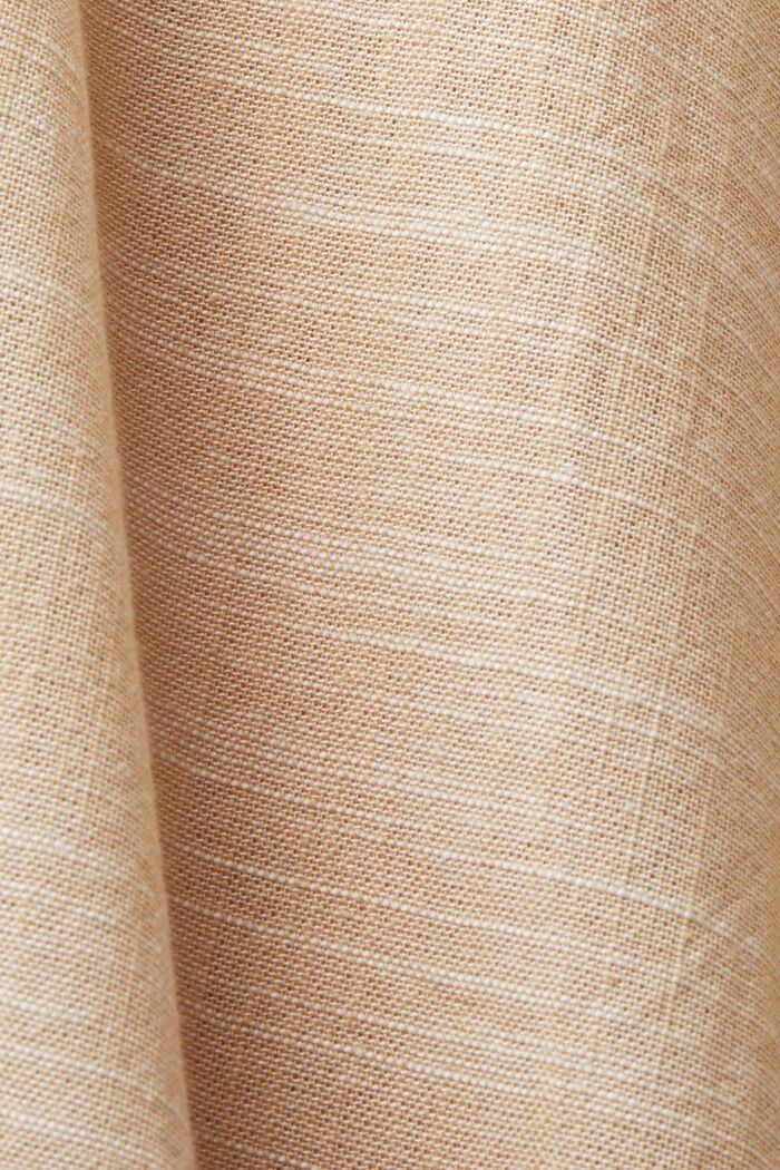 Cotton Button Down Shirt, SAND, detail image number 4