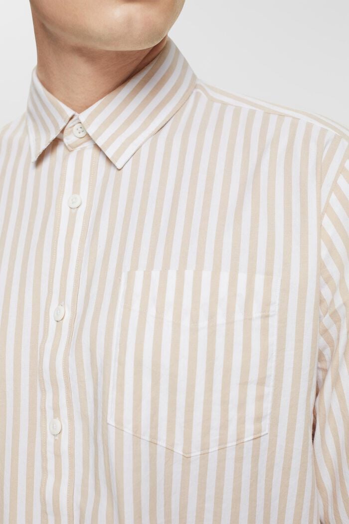 Striped shirt, CREAM BEIGE, detail image number 3