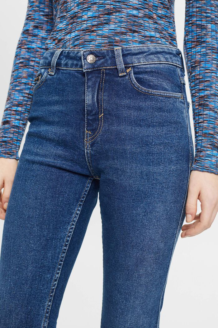 High-rise straight leg jeans, BLUE MEDIUM WASHED, detail image number 2