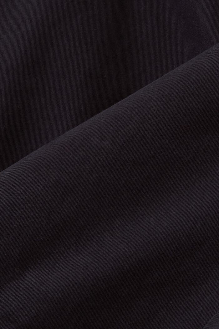 Cotton-Twill Slim Chinos, BLACK, detail image number 5