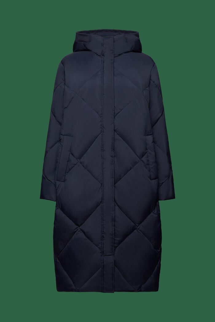 Down Puffer Coat, NAVY, detail image number 6