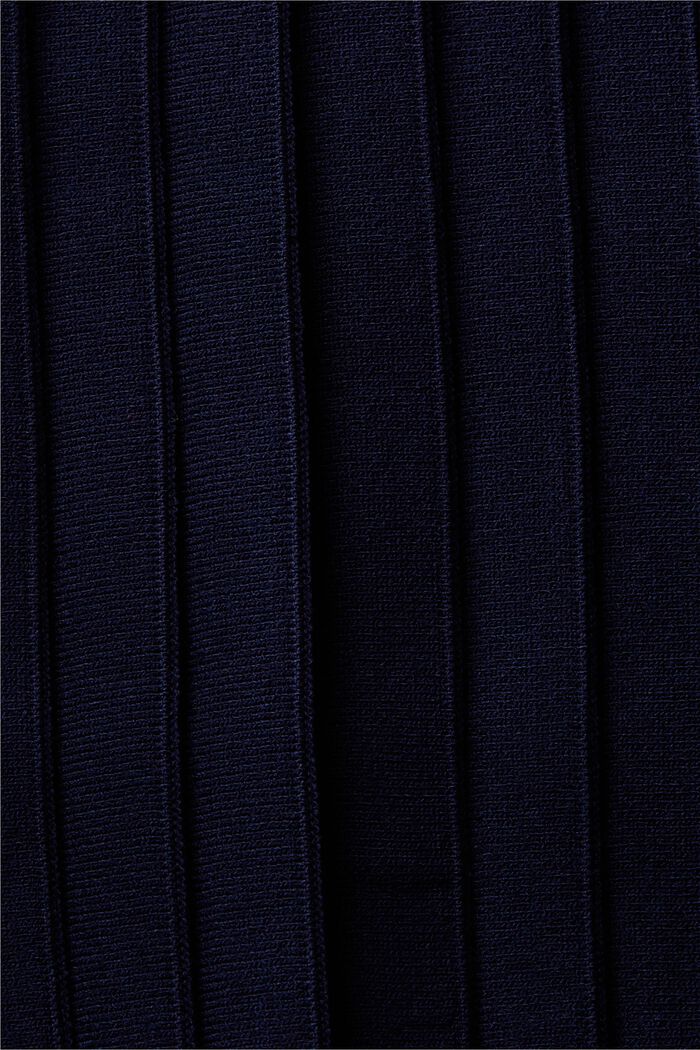 Pleated Knit Mini Skirt, NAVY, detail image number 5