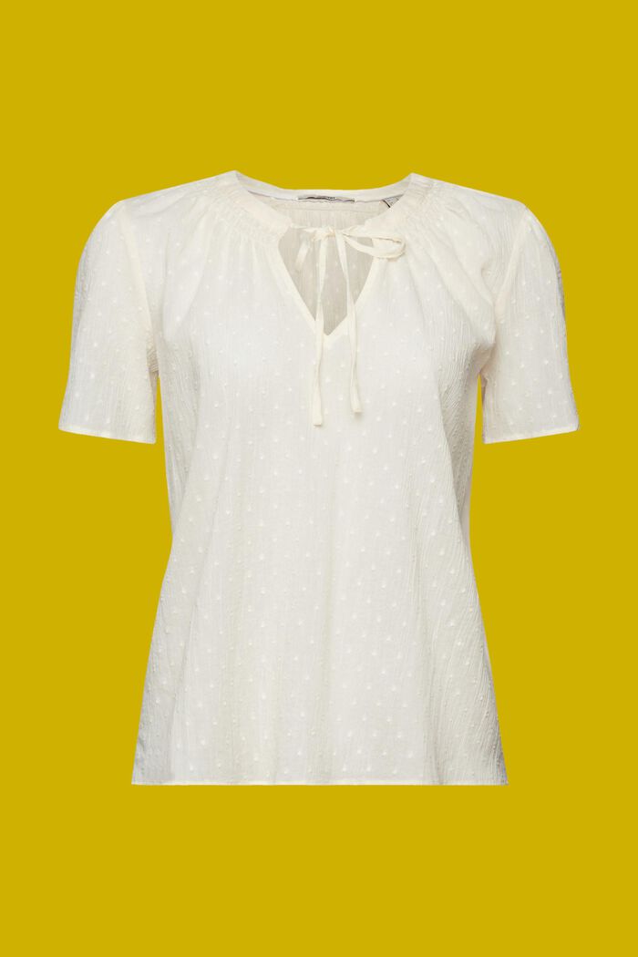 Plumetis blouse, 100% cotton, ICE, detail image number 6