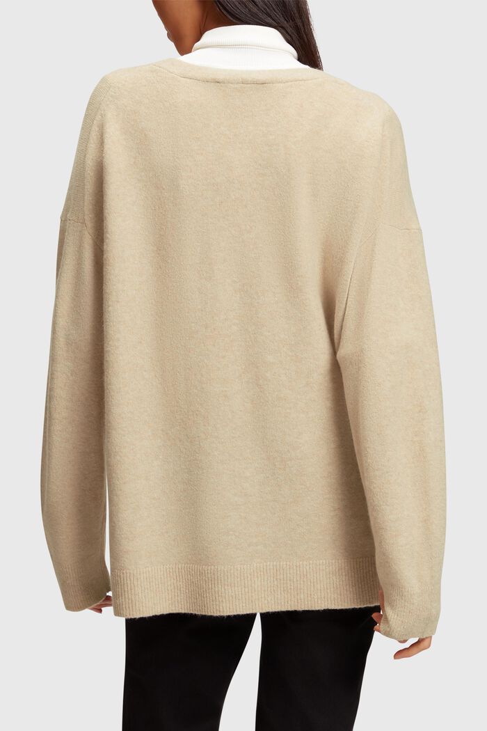 Wool blend jumper, SAND, detail image number 1