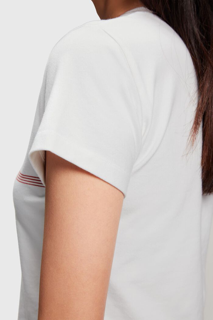 Cropped T-shirt, WHITE, detail image number 3