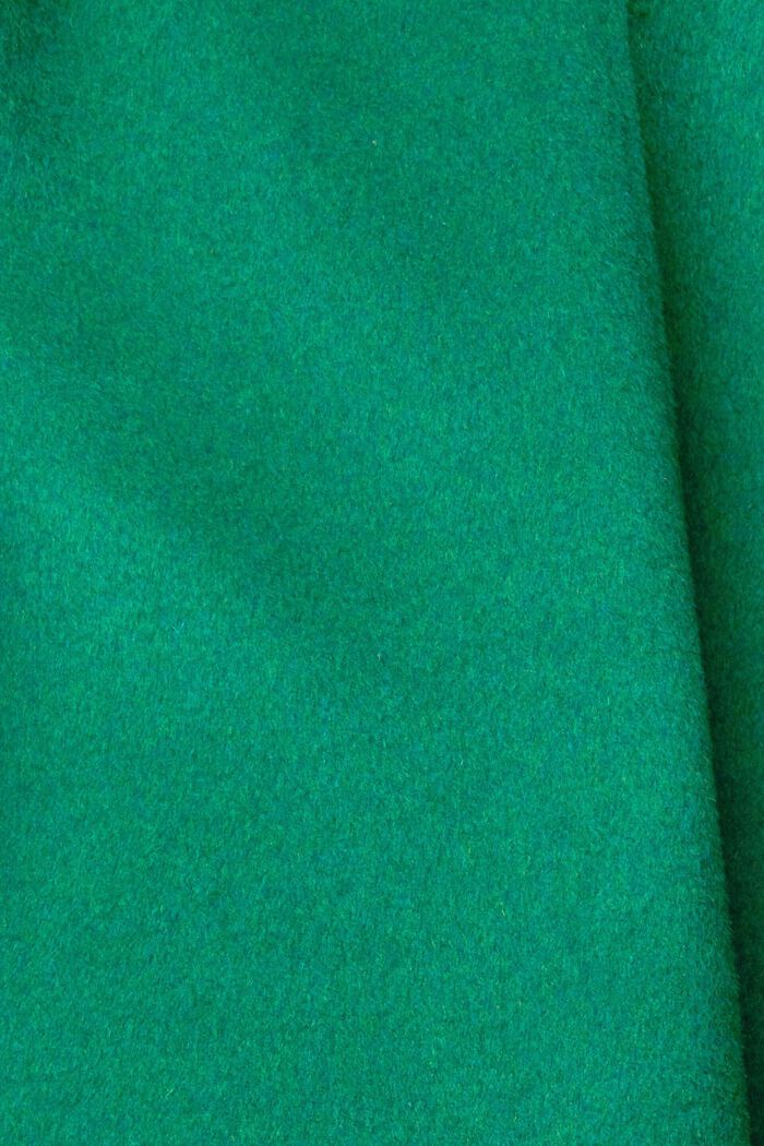 Wool blend coat, EMERALD GREEN, detail image number 1
