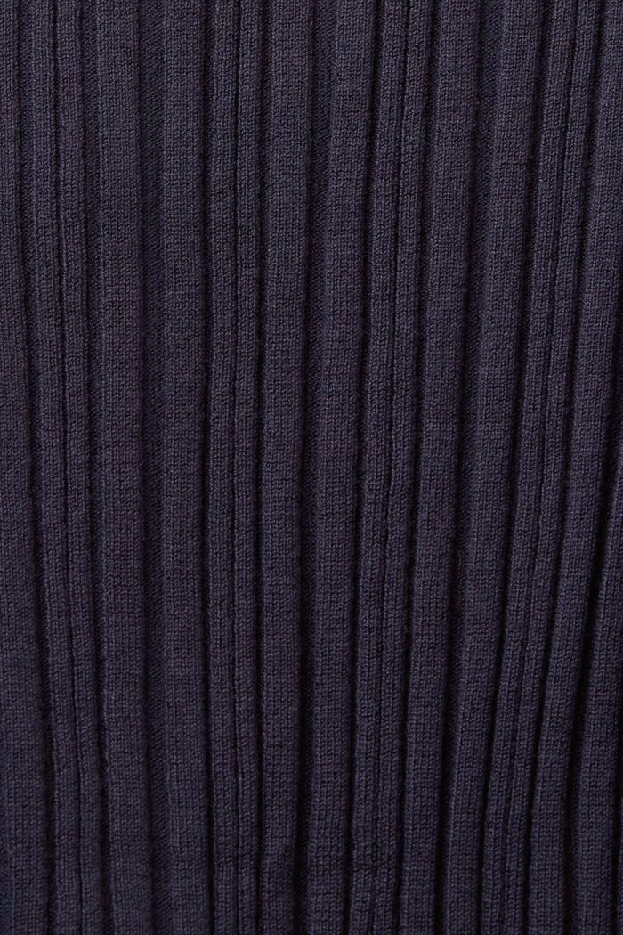 Button Front Knit Polo Top, PETROL BLUE, detail image number 4
