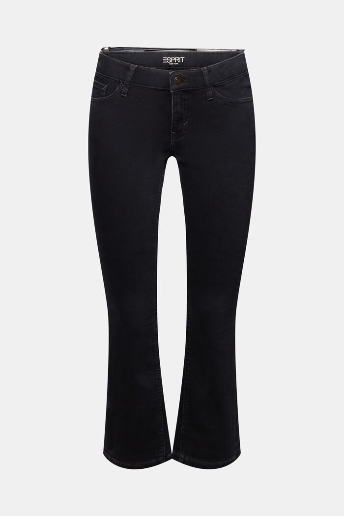 Bootcut Mid-Rise Cropped Jeans, BLACK DARK WASHED, detail image number 6