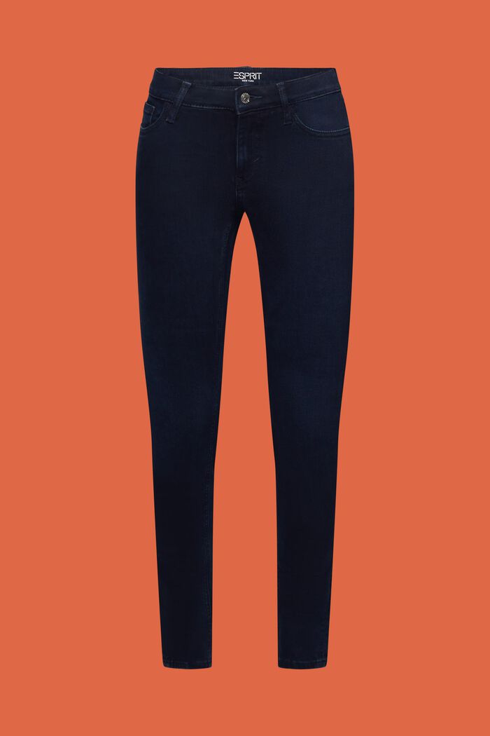 Mid Skinny Jeans, BLUE BLACK, detail image number 6