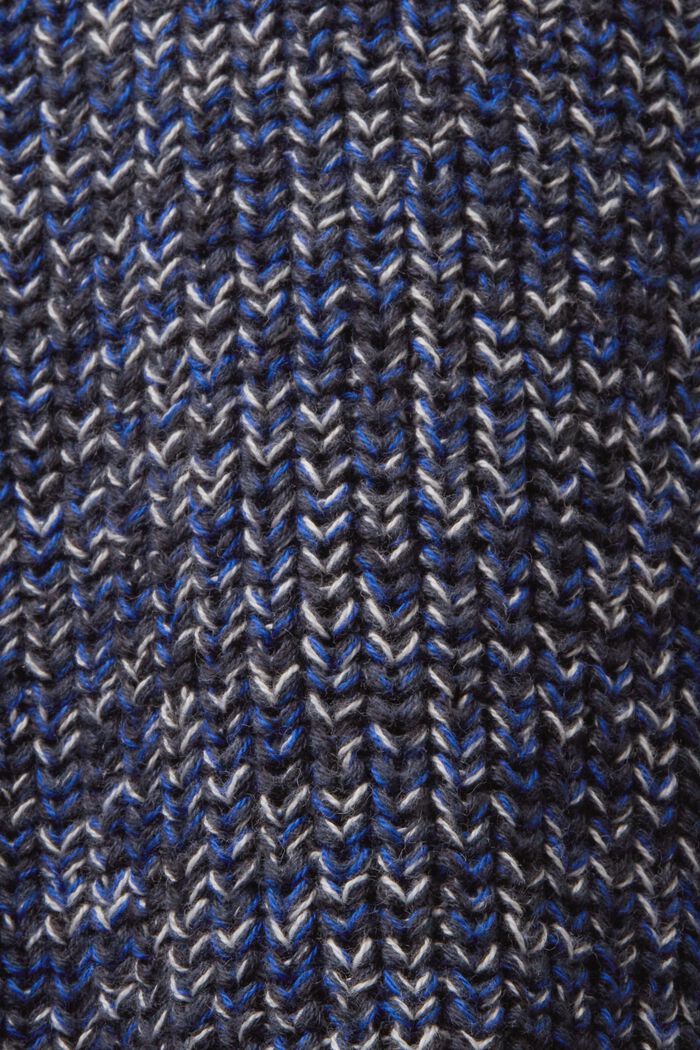 Ribbed-Knit Cotton Sweater, PETROL BLUE, detail image number 5