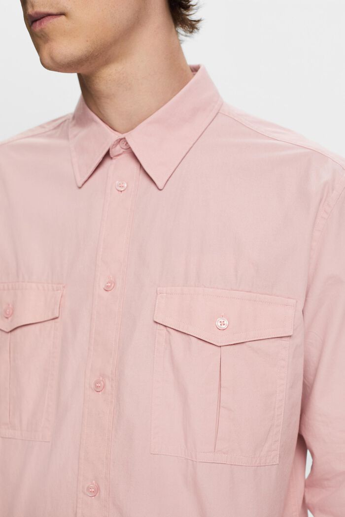 Utility shirt, 100% cotton, OLD PINK, detail image number 2
