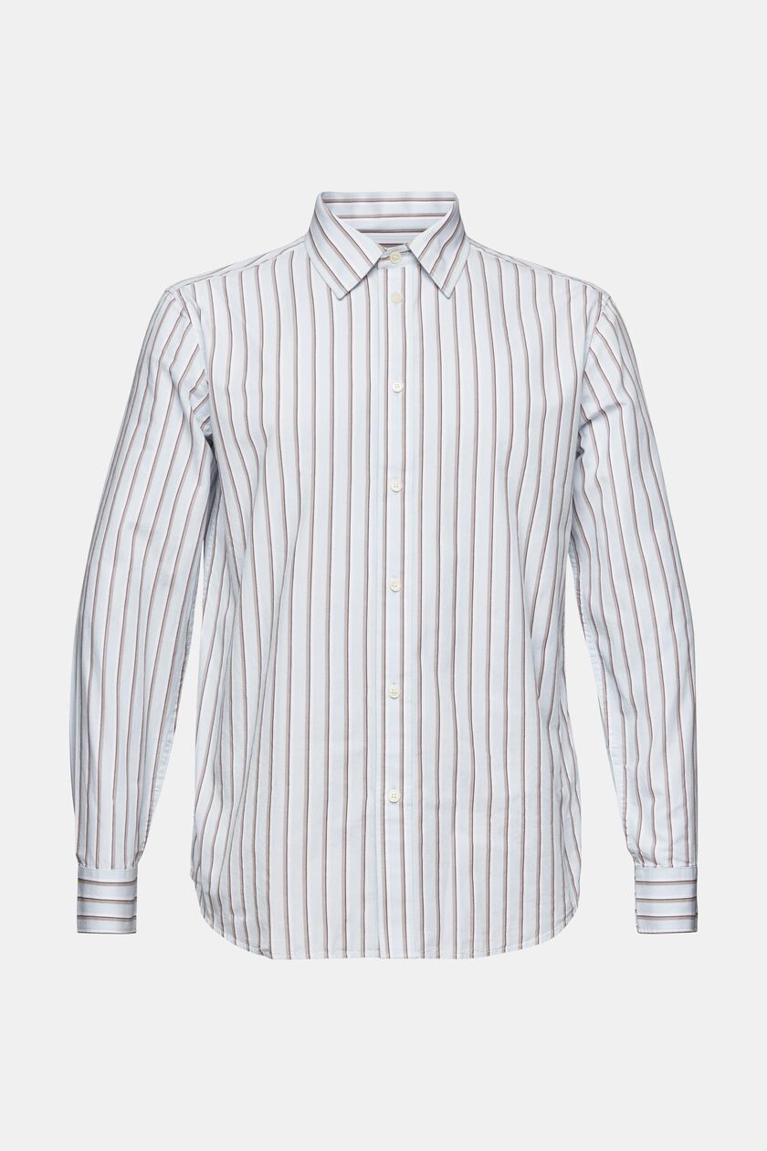 Striped Button-Down Cotton Shirt