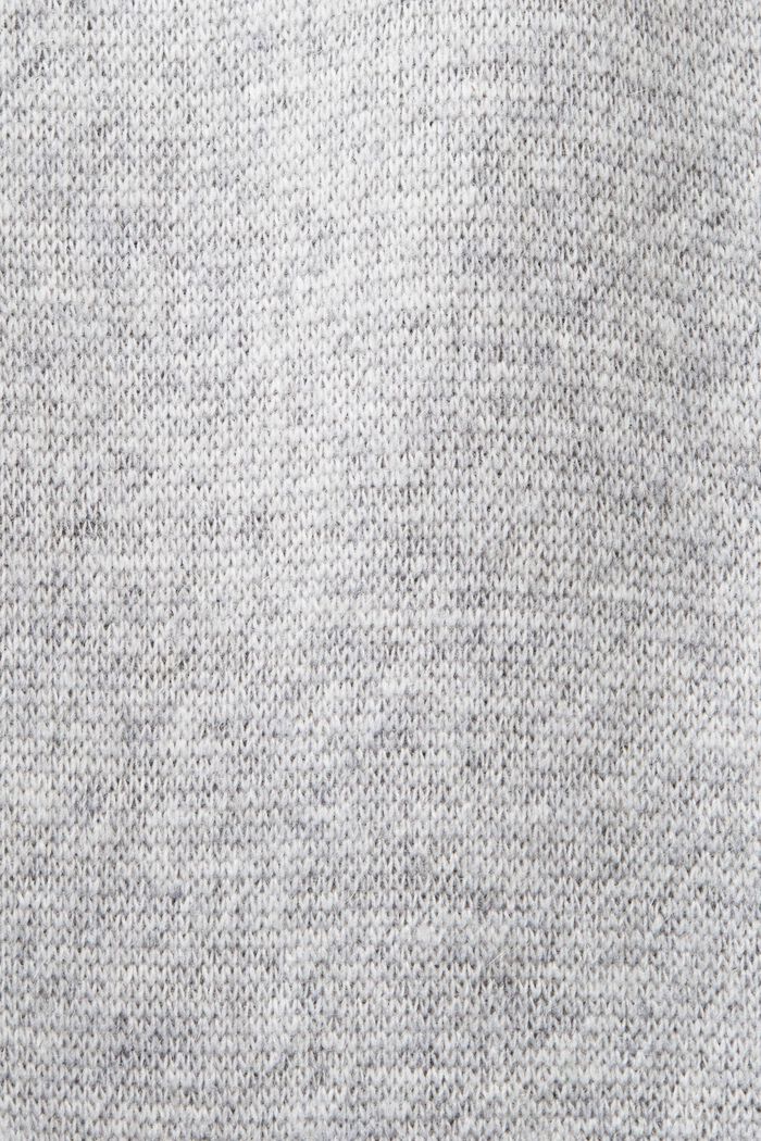 Wool-Cashmere Blend Fair Isle Knit Pants, LIGHT GREY, detail image number 5