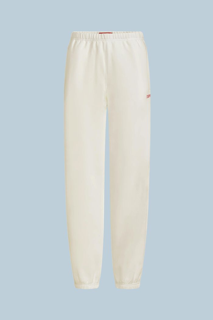 Cotton Fleece Logo Sweatpants, OFF WHITE, detail image number 4