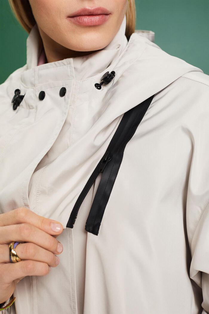Detachable Hooded Jacket, LIGHT BEIGE, detail image number 3