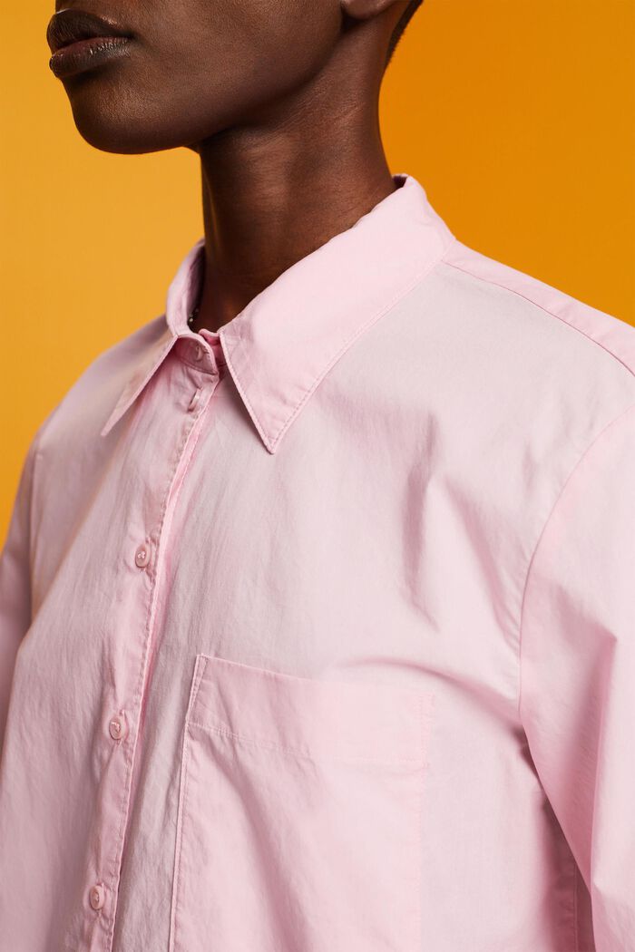 Oversized white cotton blouse, LIGHT PINK, detail image number 2