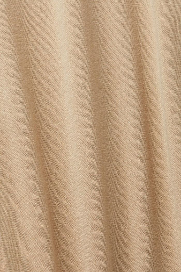 Long-sleeved top with buttons, KHAKI BEIGE, detail image number 5