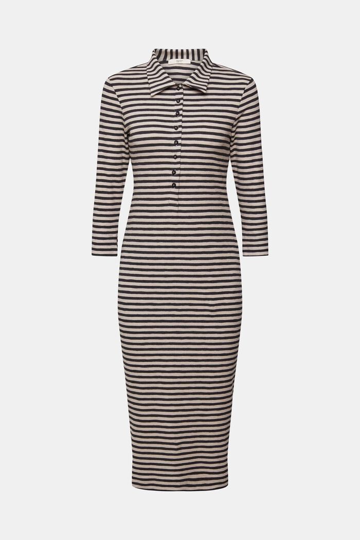 Striped polo dress, LIGHT TAUPE, detail image number 2
