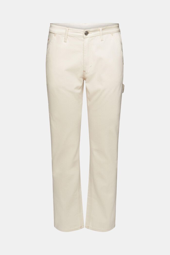 Mid-Rise Straight Jeans, OFF WHITE, detail image number 7