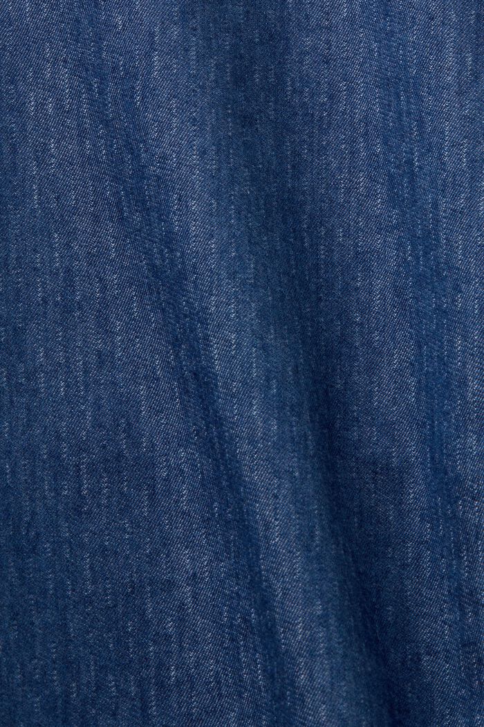 Lightweight denim blouse, 100% cotton, BLUE MEDIUM WASHED, detail image number 5