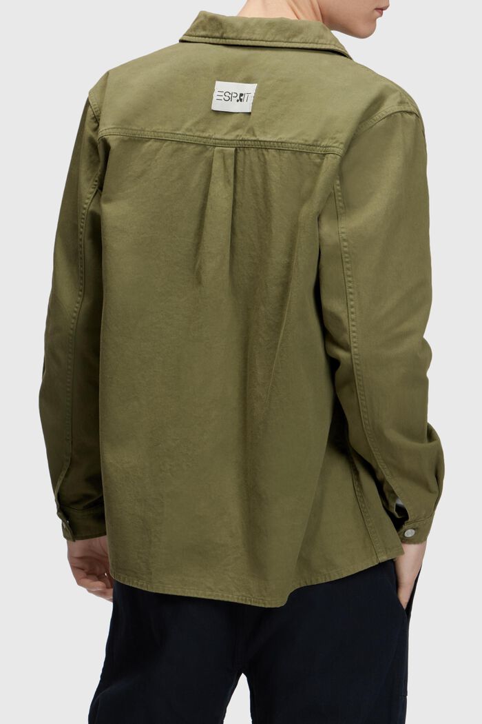 Relaxed fit heavy shirt, OLIVE, detail image number 1