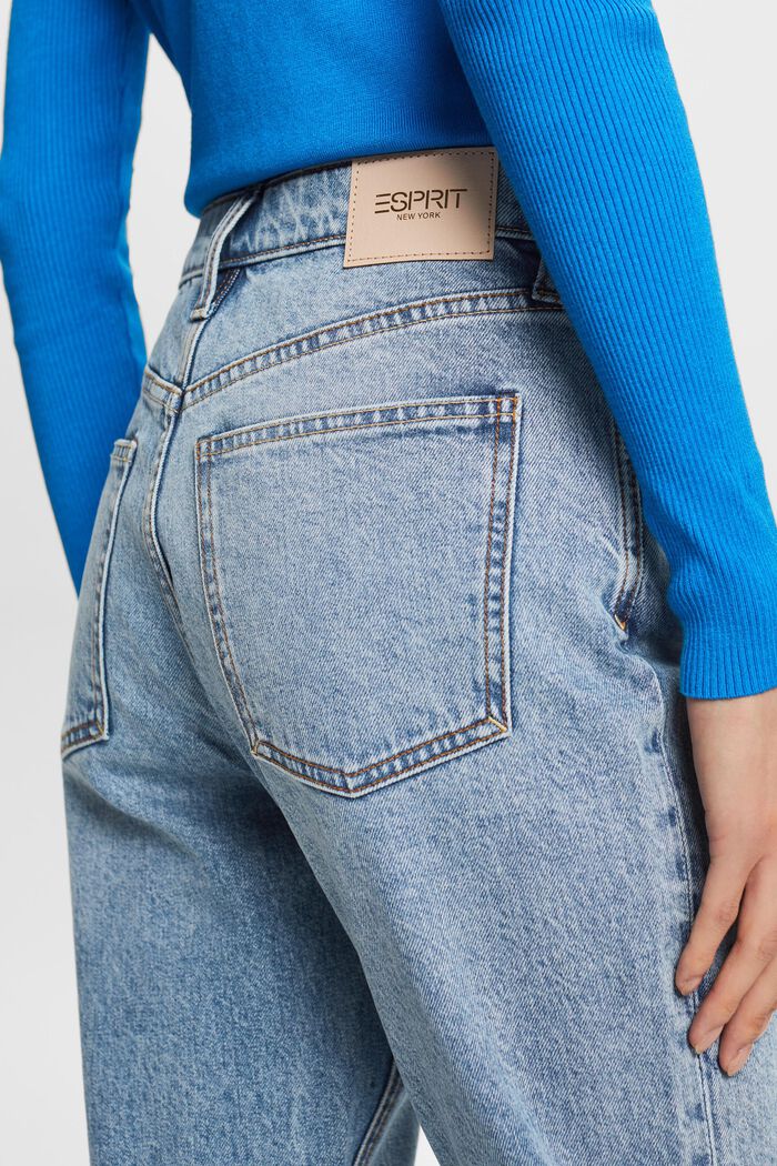 Retro Classic High-Rise Jeans, BLUE BLEACHED, detail image number 4