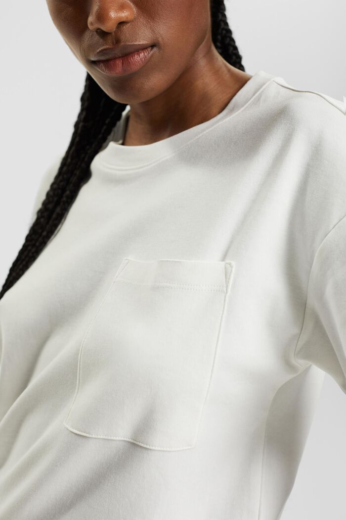 T-shirt with a breast pocket, OFF WHITE, detail image number 2