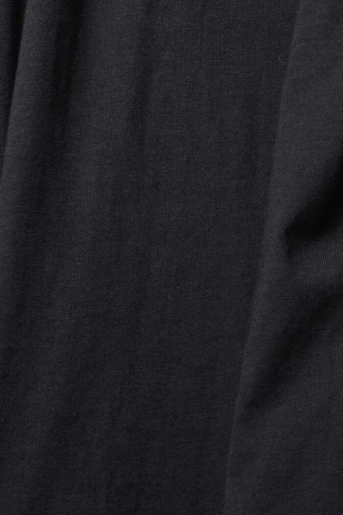 Jersey shirt, 100% cotton, BLACK, detail image number 4