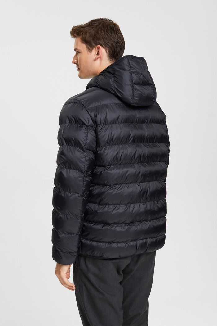 Quilted Puffer Jacket, BLACK, detail image number 3