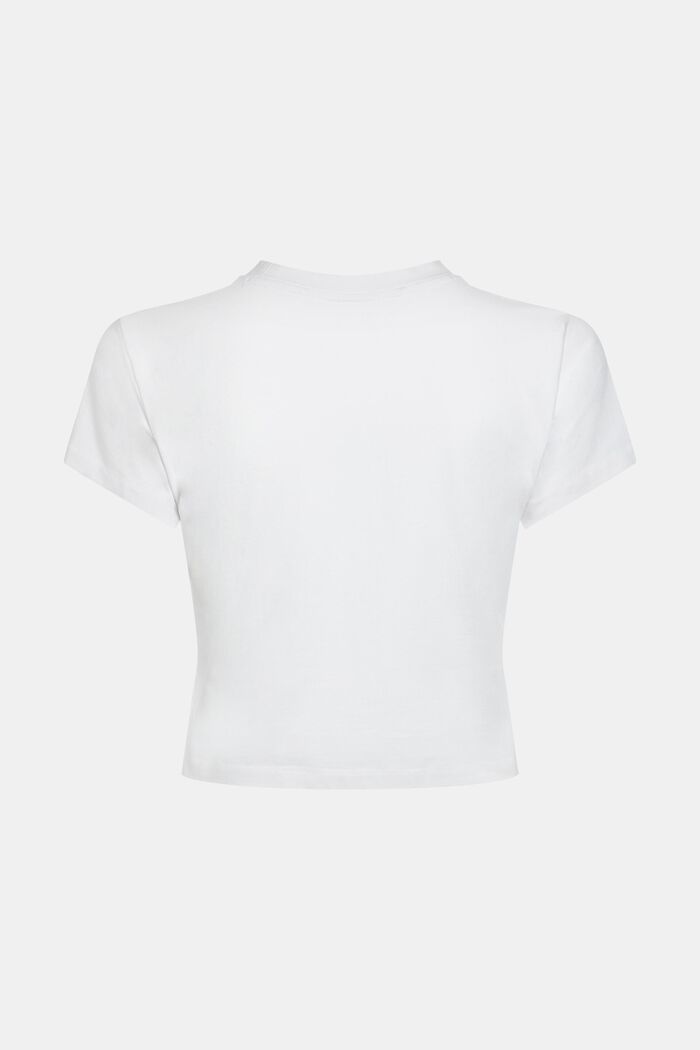 Cropped T-shirt, WHITE, detail image number 5
