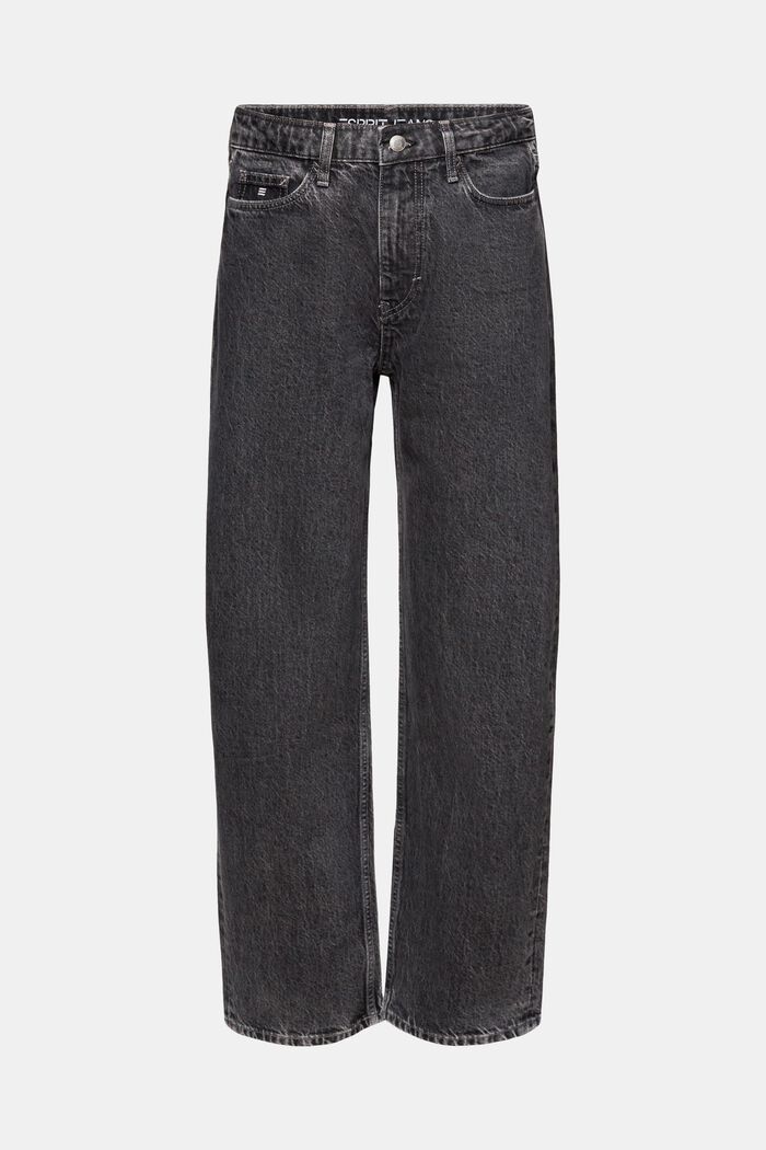 Mid-Rise Retro Straight Jeans, BLACK MEDIUM WASHED, detail image number 7