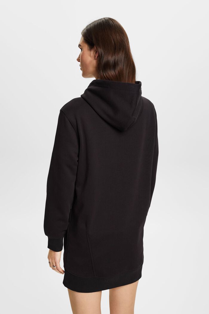Varsity hooded dress, BLACK, detail image number 3