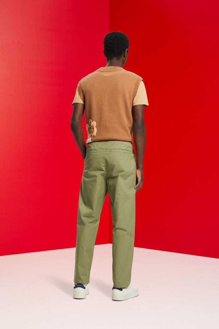 Balloon fit trousers, LIGHT KHAKI, detail image number 3
