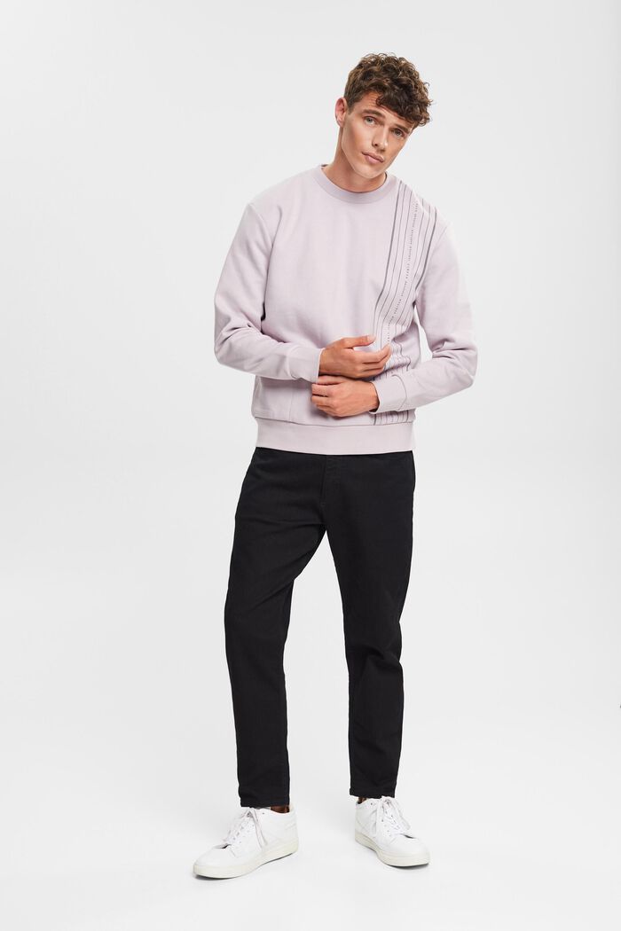 Sweatshirt with a zip pocket, LAVENDER, detail image number 0