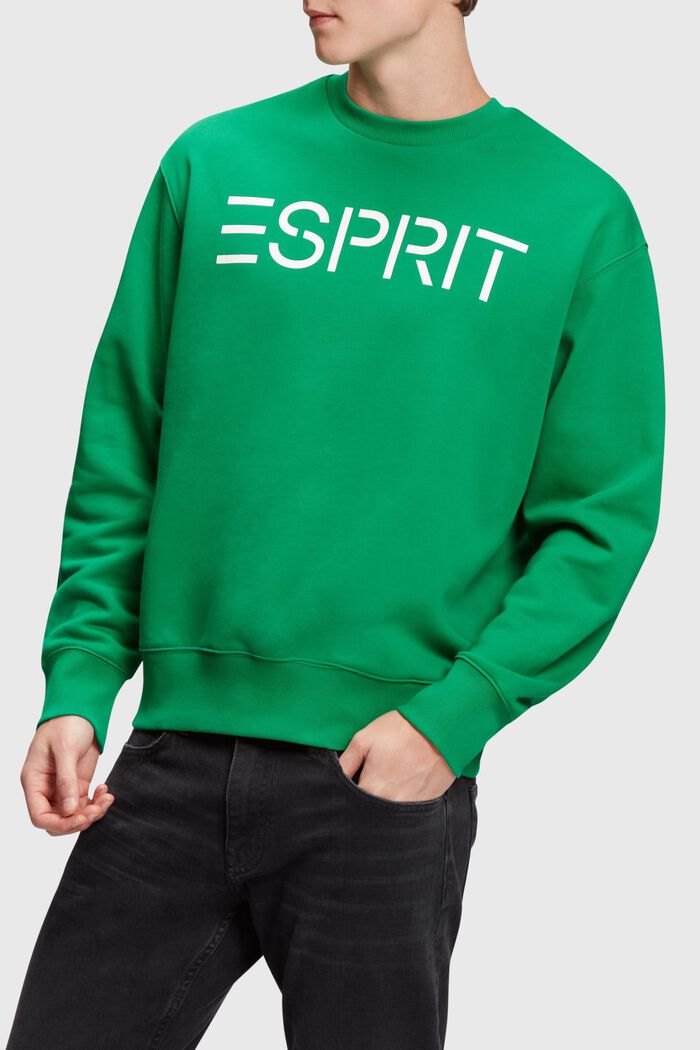 Logo sweatshirt, GREEN, detail image number 0