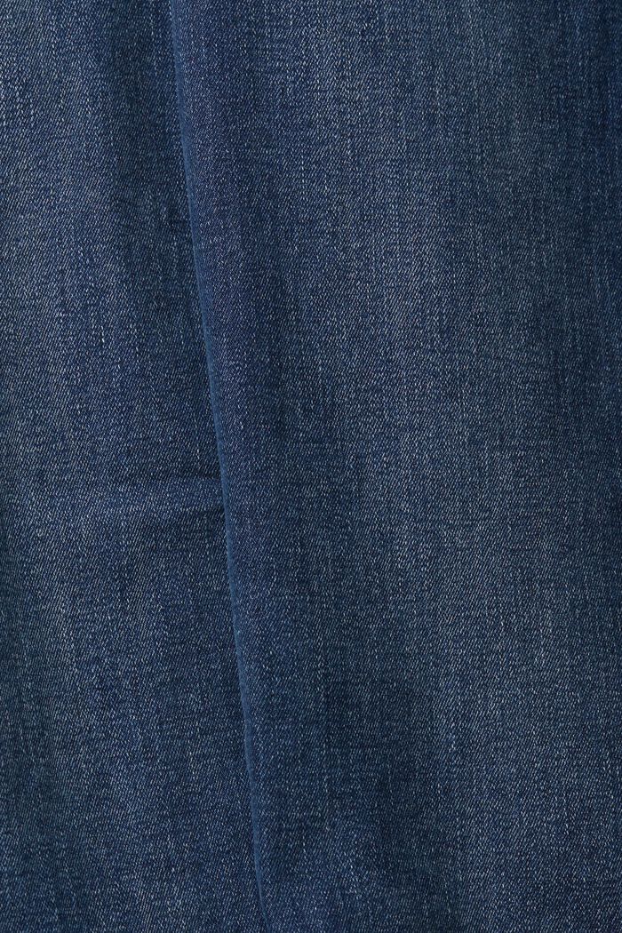 Mid-Rise Straight Jeans, BLUE DARK WASHED, detail image number 6