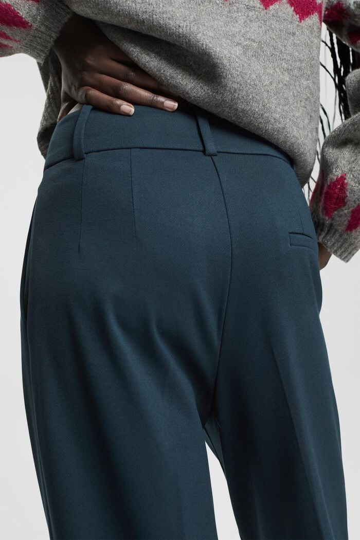Wide leg trousers, PETROL BLUE, detail image number 2