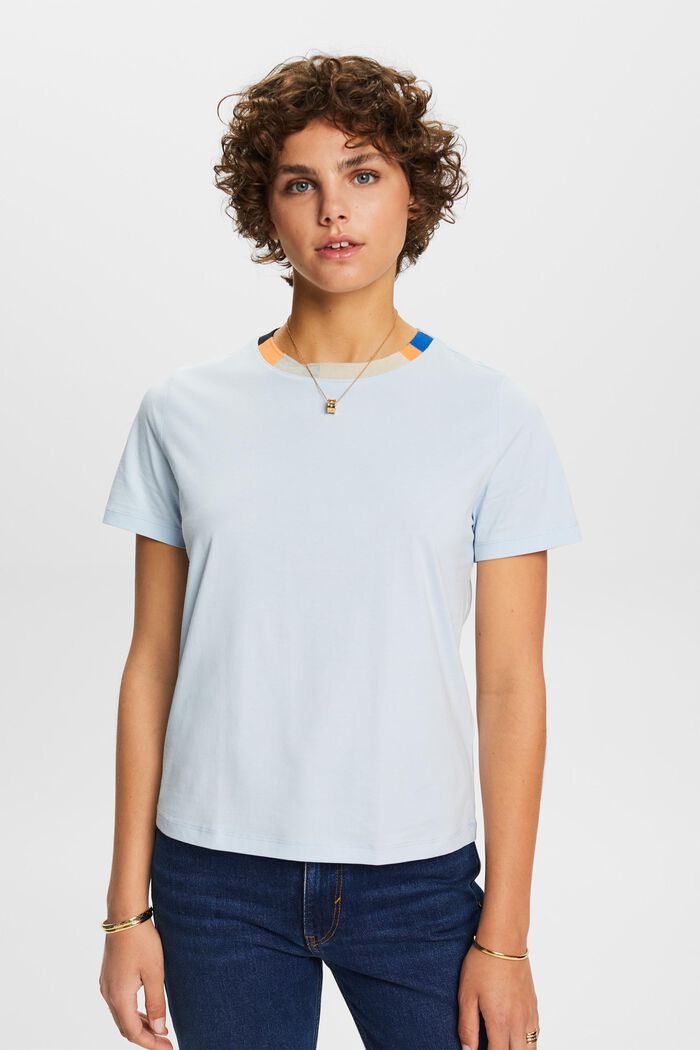 T-shirt, 100% cotton, PASTEL BLUE, detail image number 0