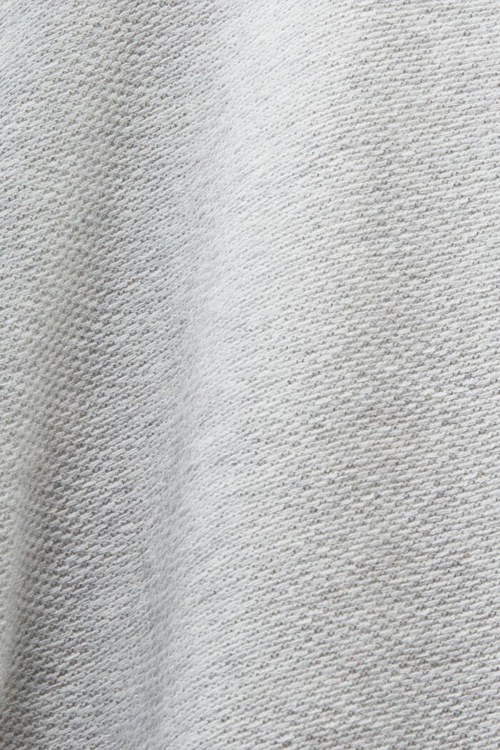 Short-Sleeve Crewneck Sweater, LIGHT GREY, detail image number 4