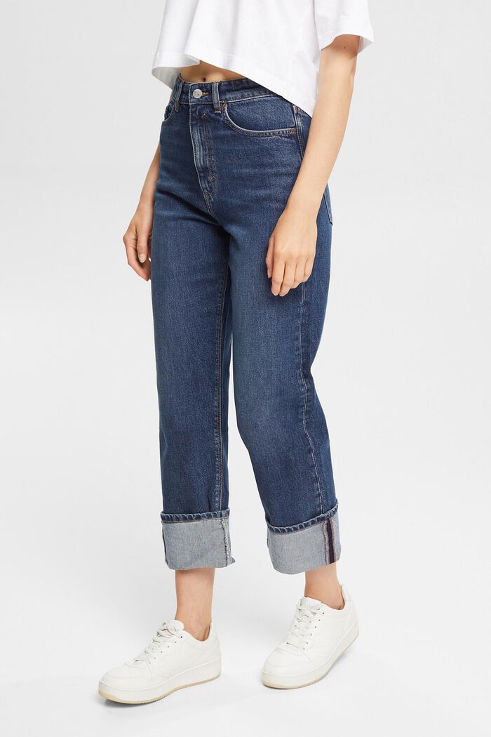 Mid-rise relaxed fit jeans, BLUE MEDIUM WASHED, detail image number 1