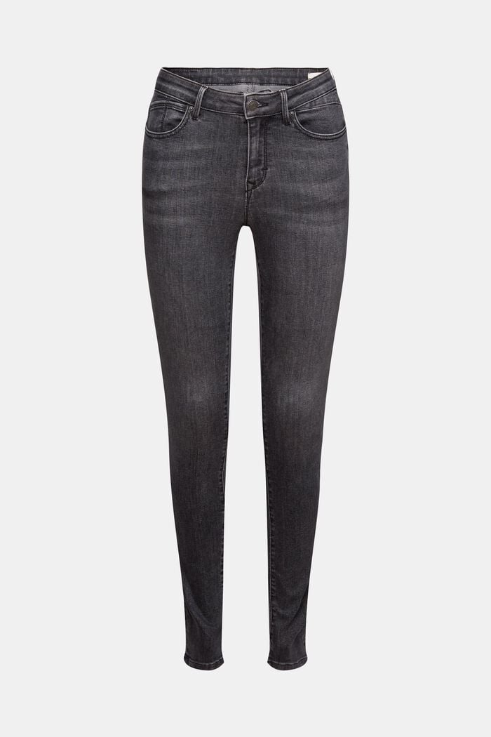 Mid-Rise Skinny Jeans, GREY DARK WASHED, detail image number 7