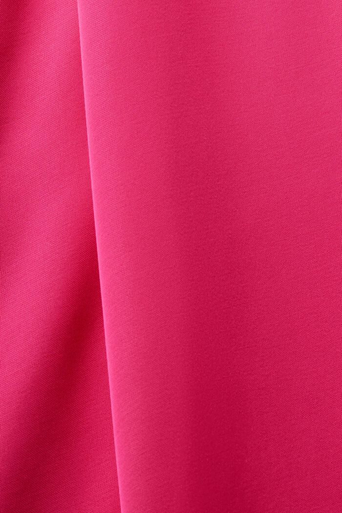 Satin Slip Midi Dress, PINK FUCHSIA, detail image number 5