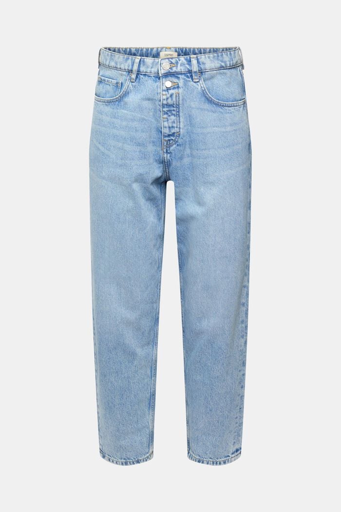 Mid-Rise Wide Jeans, BLUE LIGHT WASHED, detail image number 7