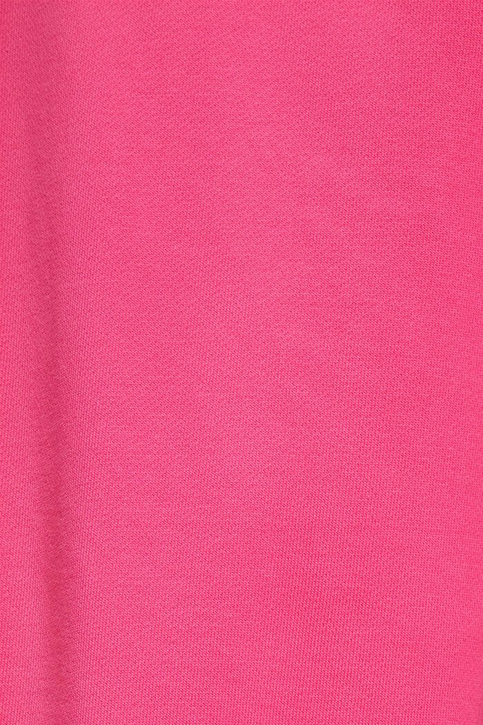 Matte shine logo applique sweatshirt, PINK FUCHSIA, detail image number 5