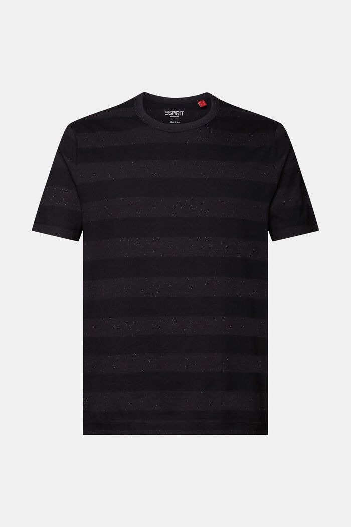 Striped Nep Yarn T-Shirt, ANTHRACITE, detail image number 5