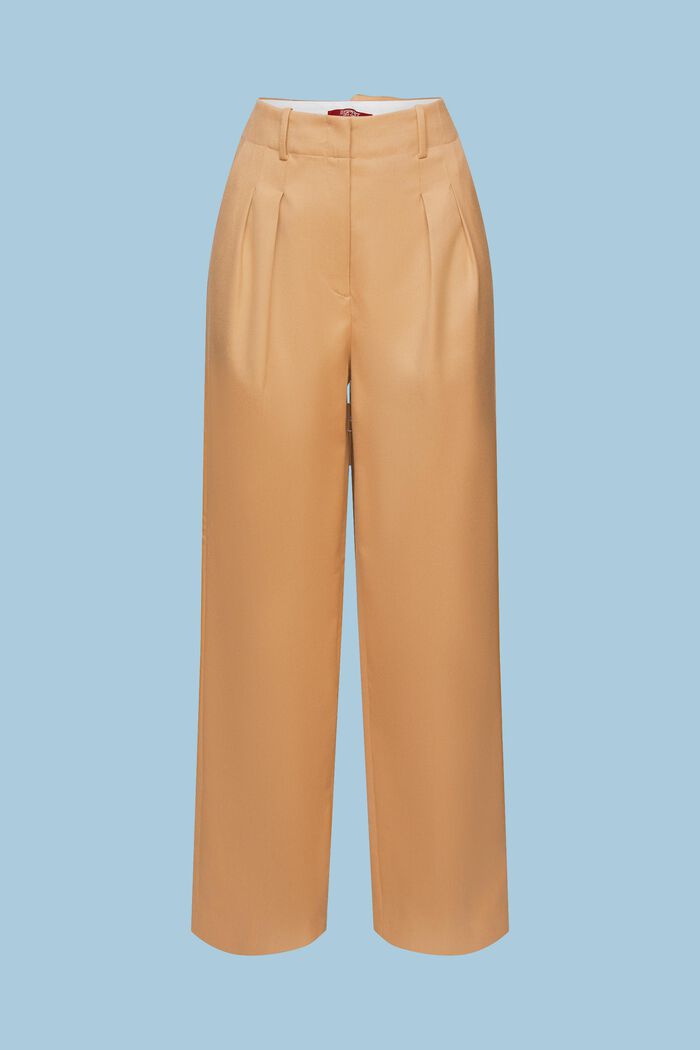 High-Rise Wide-Leg Pants, CAMEL 5, detail image number 7