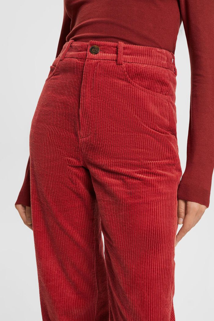 80's Straight corduroy trousers, TERRACOTTA, detail image number 0