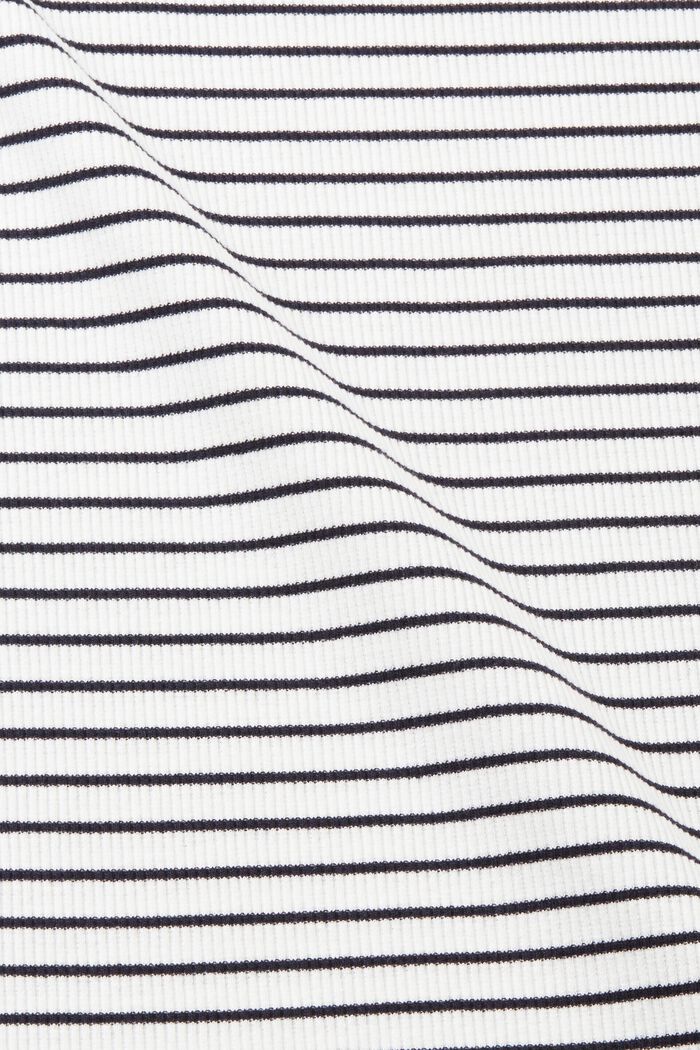 Ribbed and striped T-shirt, NAVY, detail image number 5